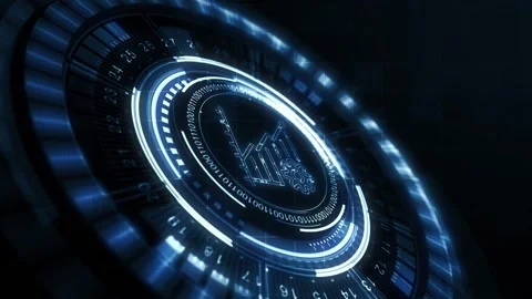 Business, Technology, Internet and network concept. Financial Graph. Stock Ma Vídeo Stock 144358928