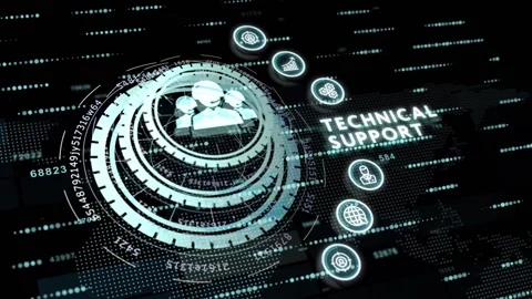 Business, Technology, Internet and network concept. Technical Support Center  Stock-Footage 150645597