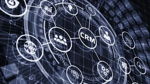Business, Technology, Internet and network concept. CRM Customer Relationship Stock Footage 152869864