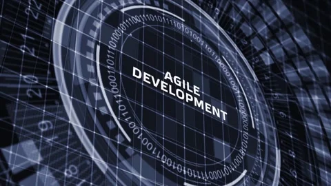 Business, Technology, Internet and network concept. Agile Software Developmen Vidéo 153879856