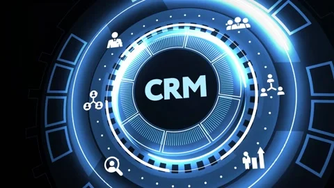 Business, Technology, Internet and network concept. CRM Customer Relationship Stock Footage 168346559