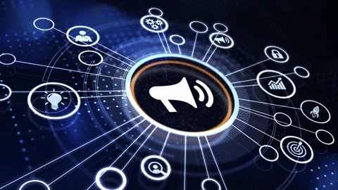 Business, Technology, Internet and network concept. Digital Marketing content Stock Footage 185339604