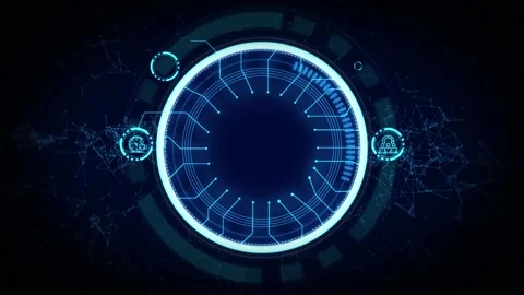 Business, Technology, Internet and network concept. Technology future.  virtu Stock Footage 185340615