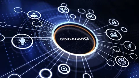 Business, Technology, Internet and network concept. GOVERNANCE  successful bu Stock Footage 185354038