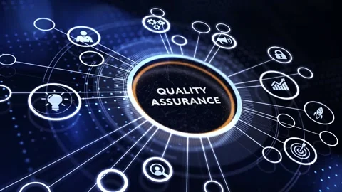 Business, Technology, Internet and network concept. Quality Assurance service Vídeo Stock 185354112