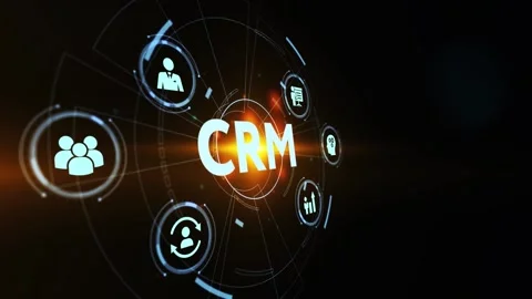 Business, Technology, Internet and network concept. CRM Customer Relationship Stock Footage 189990715
