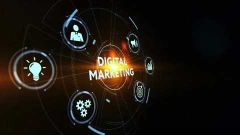 Business, Technology, Internet and network concept. Digital Marketing content Stock-Footage 189992395