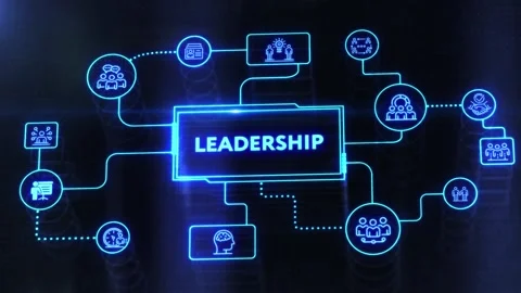 Business, Technology, Internet and network concept. Leadership business manag 库存影片 198300785
