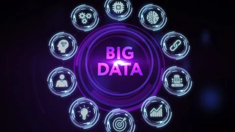 Business, Technology, Internet and network concept. Big Data Internet Informa Stock-Footage 198708920