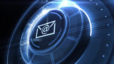 Business, Technology, Internet and network concept. Message Email. Mail com.. Stock Footage 233832435
