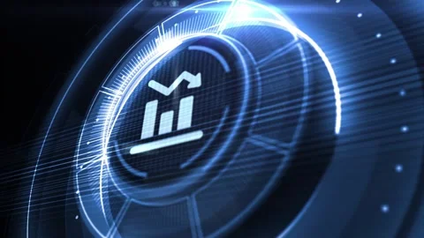 Business, Technology, Internet and network concept. Financial Graph. Stock .. Stock-Footage 233832502