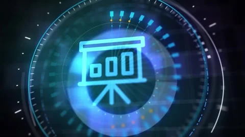 Business, Technology, Internet and network concept. Financial Graph. Stock .. Vídeo Stock 243368045