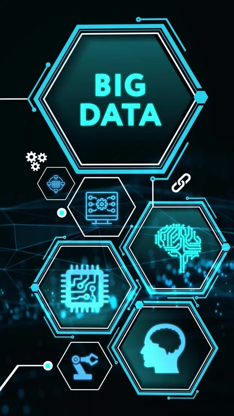Business, Technology, Internet and network concept. Big Data Internet Infor.. Stock Footage 280963881