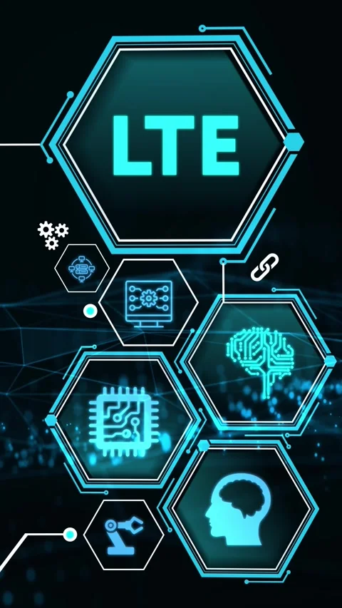 Business, Technology, Internet and network concept. LTE abbreviation, moder.. Video stock 280963967