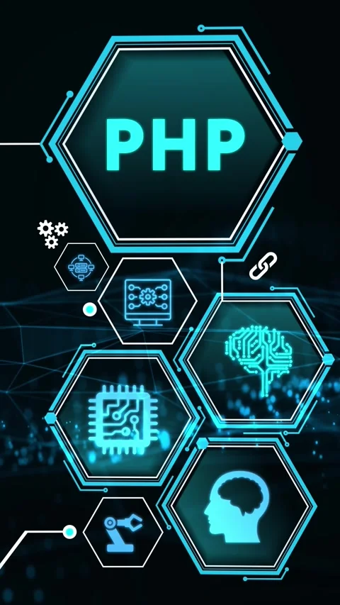 Business, Technology, Internet and network concept. PHP abbreviation. Moder.. Stock-Footage 280963974