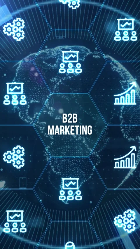 Business, Technology, Internet and network concept. B2B Business company co.. Stock Footage 280964147