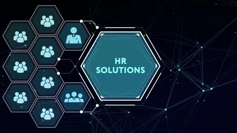 Business, Technology, Internet and network concept. HR Solutions. 3d illust.. Stock Footage 280964740