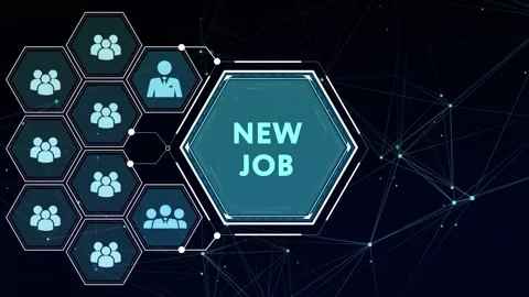 Business, Technology, Internet and network concept. New Job. 3d illustration 動画素材 280964777