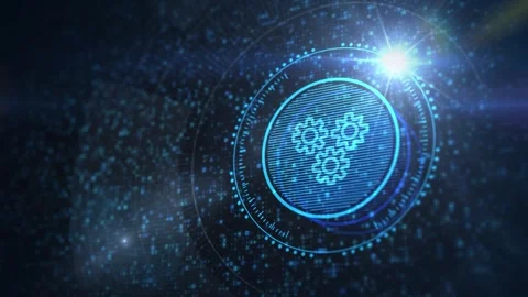 Business, Technology, Internet and network concept. Automation Software Tec.. Stock Footage 280973994