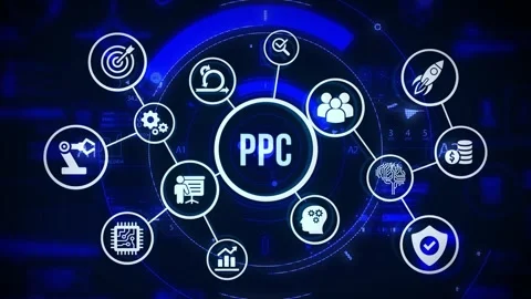 Business, Technology, Internet and network concept. PPC Pay per click payme.. Stockbeeldmateriaal 309361115
