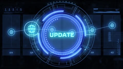 Business, Technology, Internet and network concept. Update software compute.. 스톡 동영상 309361677