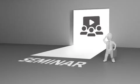 Business, Technology, Internet and network concept. Webinar e-learning. Train 스톡 일러스트