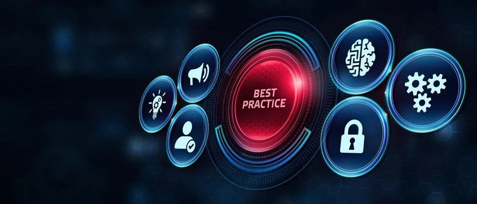 Business, Technology, Internet and network concept. BEST PRACTICE successful  库存插图