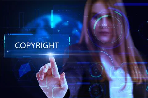 Business, Technology, Internet and network concept. Young businessman working Stock Photos