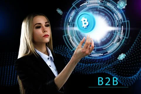 Business, Technology, Internet and network concept. Young businessman working Stock Photos