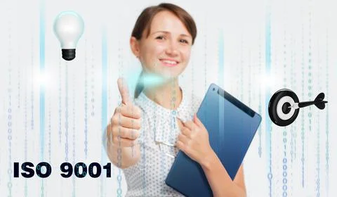Business, Technology, Internet and network concept. Young businessman working Stock Photos