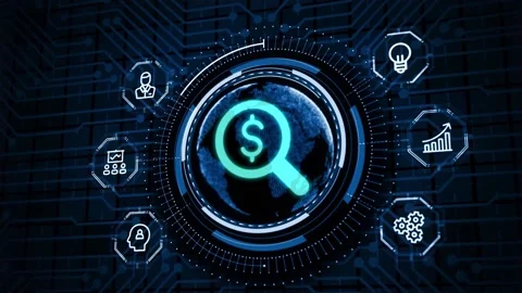 Business, technology, internet and networking concept. Dollar Currency Busine Video stock 150270833