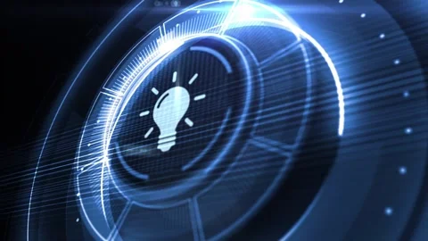 Business, technology, internet and networking concept. Light Bulb innovatio.. Видео 233832410
