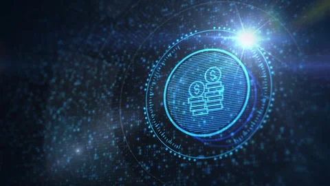 Business, technology, internet and networking concept. Dollar Currency Busi.. Stock Footage 280974149
