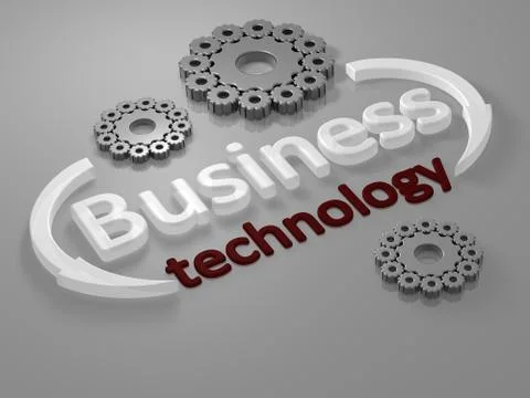 Business - Technology - letters Stock Illustration