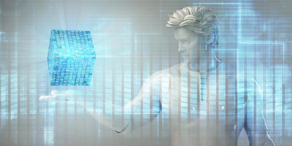 Business Technology Presentation Background Illustrazione stock