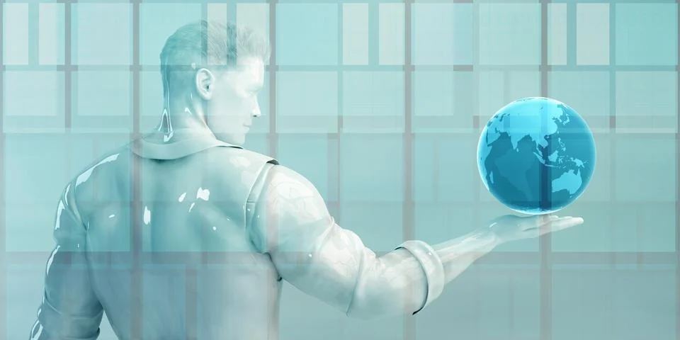 Business Technology Solutions 스톡 일러스트