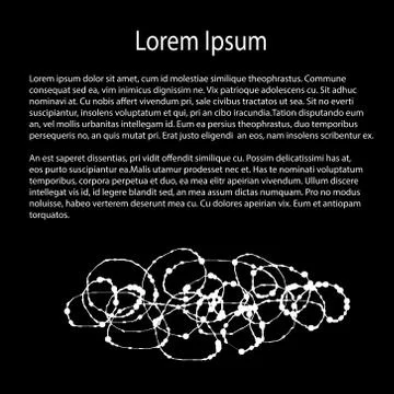 Business template -  abstract scrawl structure   - vector illustration Stock Illustration