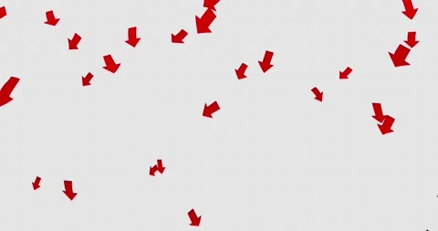 Business template with falling down arro... | Stock Video | Pond5