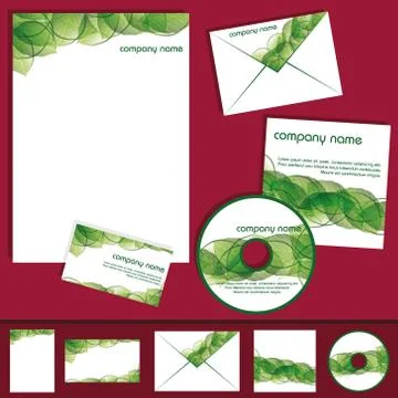 Business template Illustrazione stock