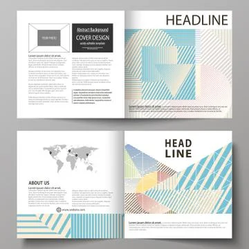 Business templates for bi fold square brochure, magazine, flyer, booklet, report 스톡 일러스트