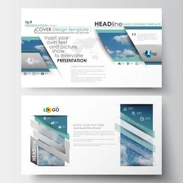 Business templates in HD format for presentation slides. Easy editable abstract Stock Illustration