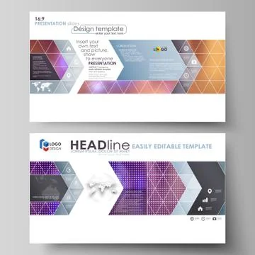 Business templates in HD format for presentation slides. Easy editable abstract Stock Illustration