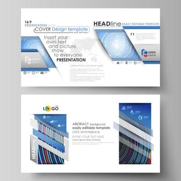Business templates in HD format for presentation slides. Easy editable abstract Stock Illustration