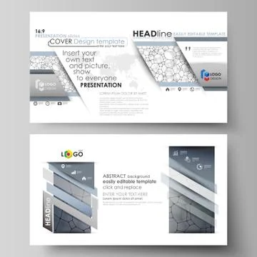 Business templates in HD format for presentation slides. Vector design layouts 스톡 일러스트