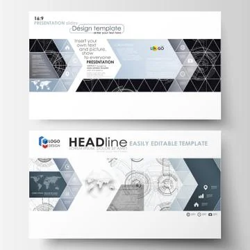 Business templates in HD format for presentation slides. Easy editable layo.. 스톡 일러스트