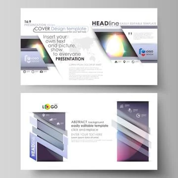 Business templates in HD format for presentation slides. Easy editable abstract Illustrazione stock