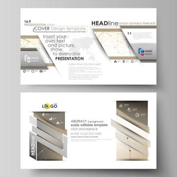 Business templates in HD format for presentation slides. Abstract vector layo 스톡 일러스트