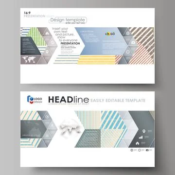 Business templates in HD format for presentation slides. Easy editable abstract Stock Illustration