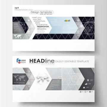 Business templates in HD format for presentation slides. Easy editable layouts Illustrazione stock