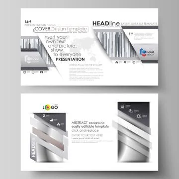 Business templates in HD format for presentation slides. Easy editable abstract Illustrazione stock